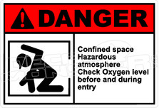 Danger 044H - confined space hazardous atmosphere 