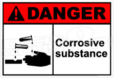 Danger 052H - corrosive substance