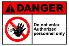 Danger 067H - do not enter authorized