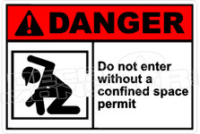 Danger 069H - do not enter without a confined space permit