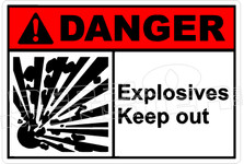 Danger 097H - explosives keep out