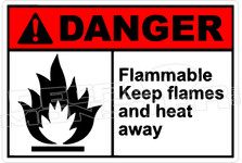 Danger 101H - flammable keep flames and heat away 