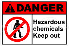 Danger 127H - hazardous chemicals keep out