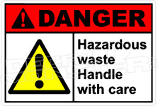 Decals Sticker Danger Hazardous Waste Storage Area Unautho st5 X84W7 