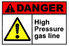 Danger 137H - high pressure gas line 