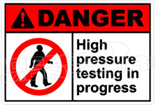 Danger 138H - high pressure testing in progress