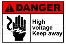Danger 145H - high voltage keep away 