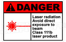 Danger 197H - laser radiation avoid direct exposure to beam