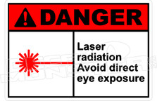 Danger 198H - laser radiation avoid direct eye exposure 2 