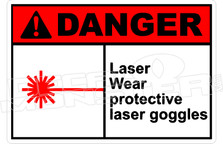 Danger 204H - laser wear protective laser goggles 