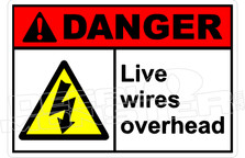 Danger 207H - live wires overhead 
