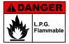 Danger 215H - lpg flammable