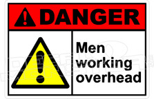 Danger 221H - men working overhead 