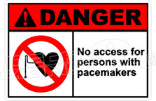 Danger 228H - no access for persons with pacemakers