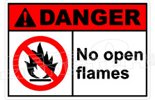 Danger 234H - no open flames 