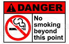 Danger 237H - no smoking beyond this point 