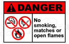 Danger 240H - no smoking matches or open flames 
