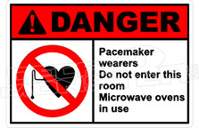 Danger 263H - pacemaker wearers do not enter this room 2