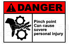 Danger 269H - pinch point can cause severe personal injury 