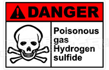 Danger 272H - poisonous gas hydrogen sulfide