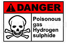 Danger 273H - poisonous gas hydrogen sulphide