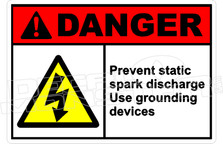 Danger 275H - prevent static spark discharge use grounding devices