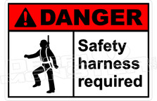 Danger 295H - safety harness required