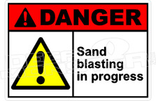 Danger 297H - sand blasting in progress