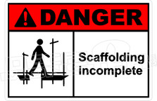 Danger 299H - scaffolding incomplete 2 