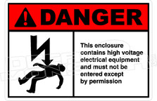 Danger 317H - this enclosure contains high voltage
