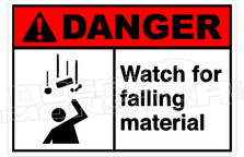 Danger 332H - watch for falling material