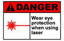 Danger 338H - wear eye protection when using laser