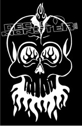 Skull Fire Flame 45