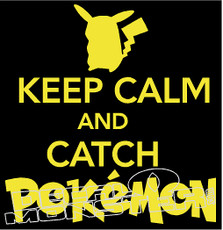 Keep Calm and Catch Pokemon Go Decal Sticker