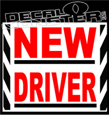 New Driver Decal Sticker