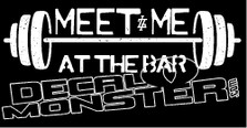 Meet Me at the Bar Weightlifting Decal Sticker