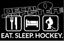 Eat Sleep Hockey Decal Sticker