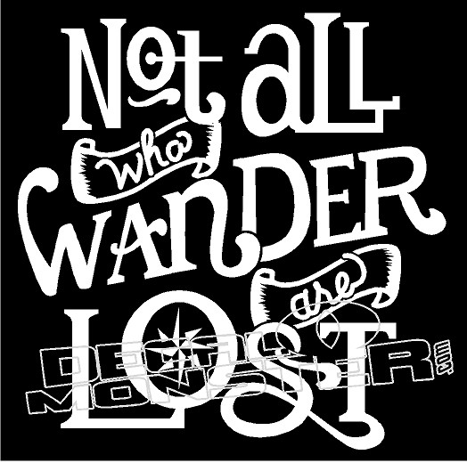 Not all who Wander are Lost Jeep Decal Sticker - DecalMonster.com
