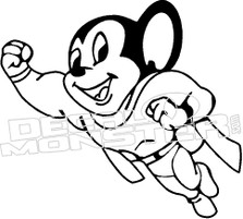 Mighty Mouse Decal Sticker