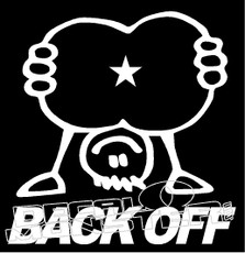 Back Off 1 Decal Sticker