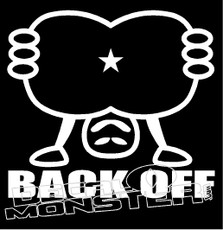 Back Off 2 Decal Sticker