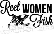 Reel Women Fish Decal Sticker