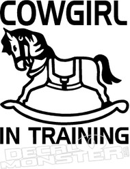 Cowgirl in Training Decal Sticker