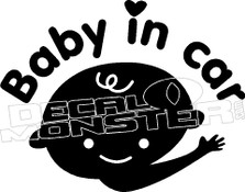 Baby in Car Decal Sticker