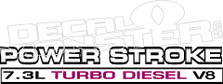 Powerstroke 7.3 turbo diesel v8 decal sticker