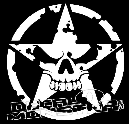 Jeep Punisher Skull decal