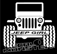 Jeep Girl 1 Decal Sticker