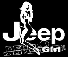 Jeep Girl 2 Decal Sticker