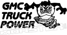 GMC Truck Power Taz Decal Sticker