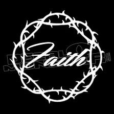 Crown of thorns faith Religion Decal Sticker